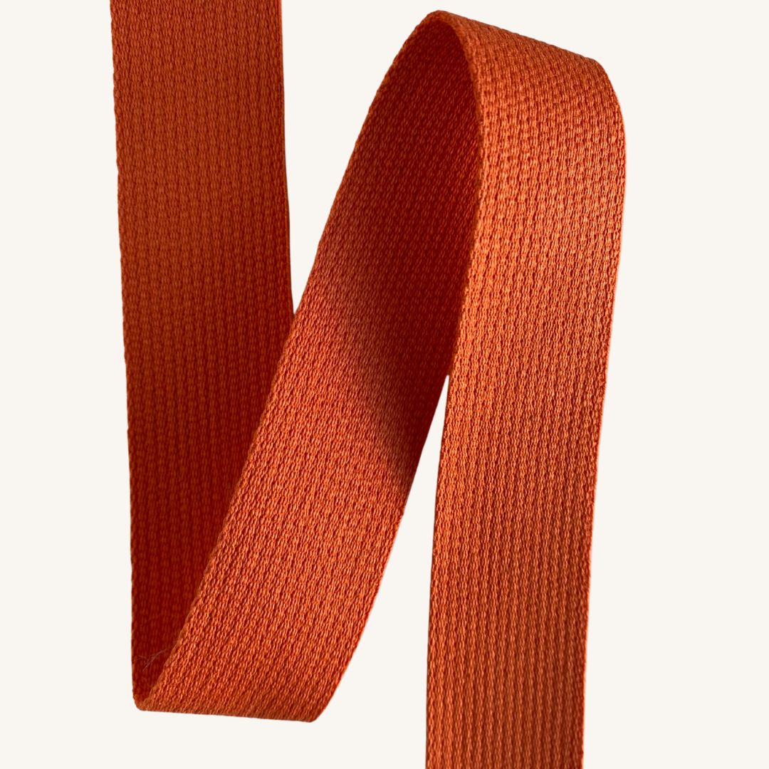 Bag Cotton Webbing/Strapping (30mm) - Orange