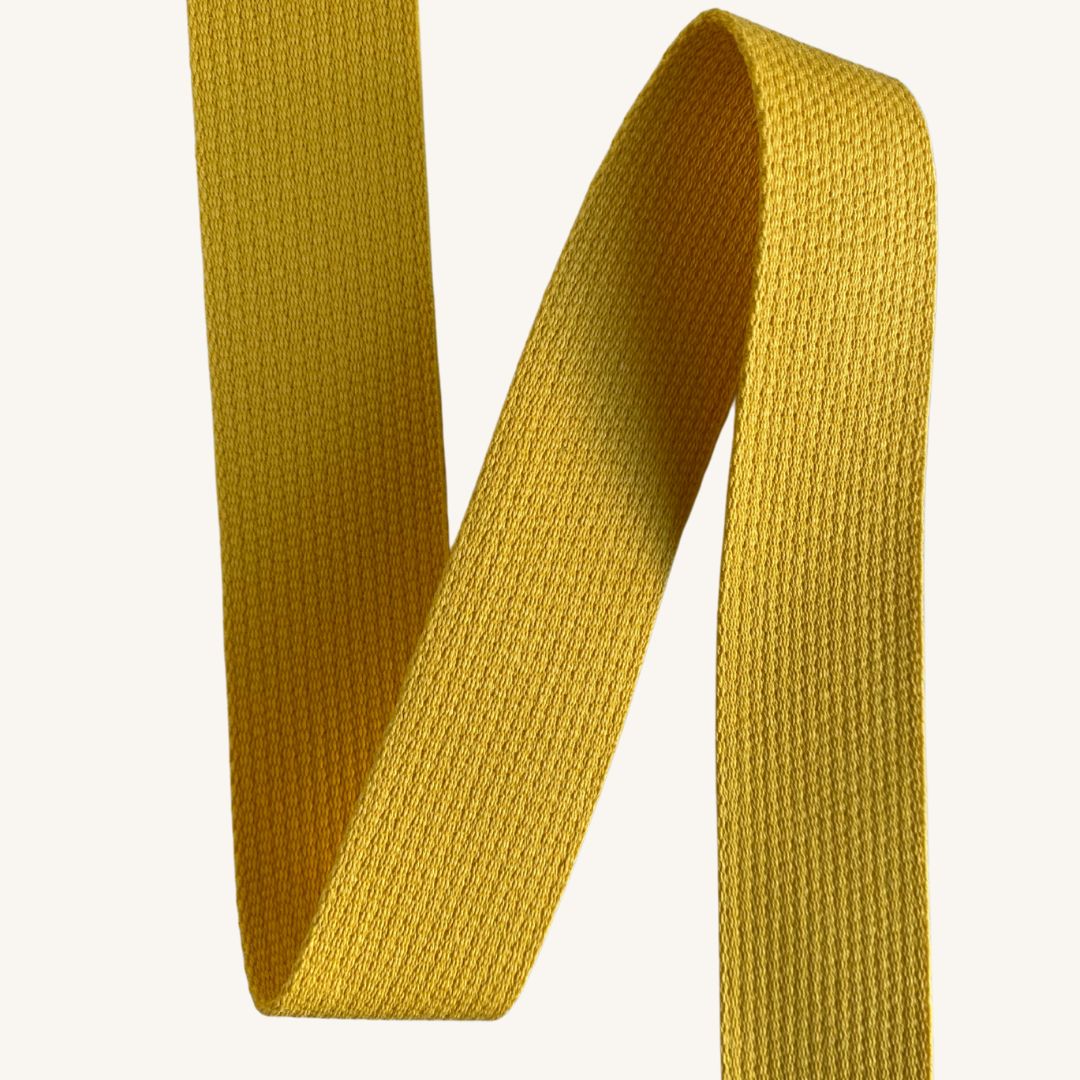 Bag Cotton Webbing/Strapping (30mm) - Yellow