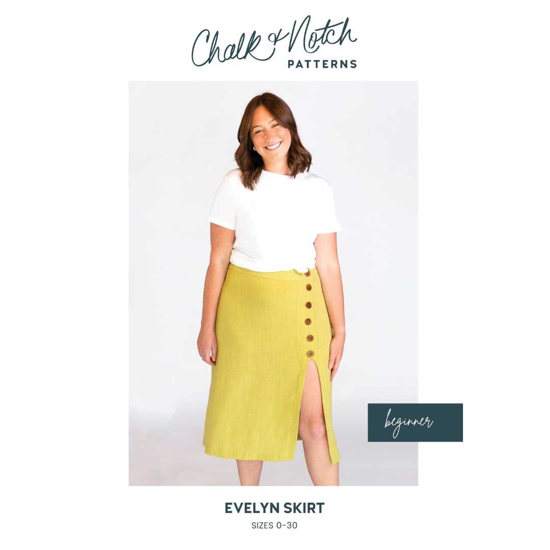 Evelyn Skirt Sewing Pattern by Chalk & Notch