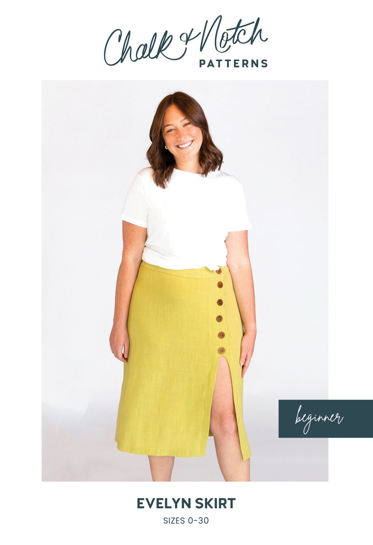 EVELYN Skirt Sewing Pattern by Chalk & Notch