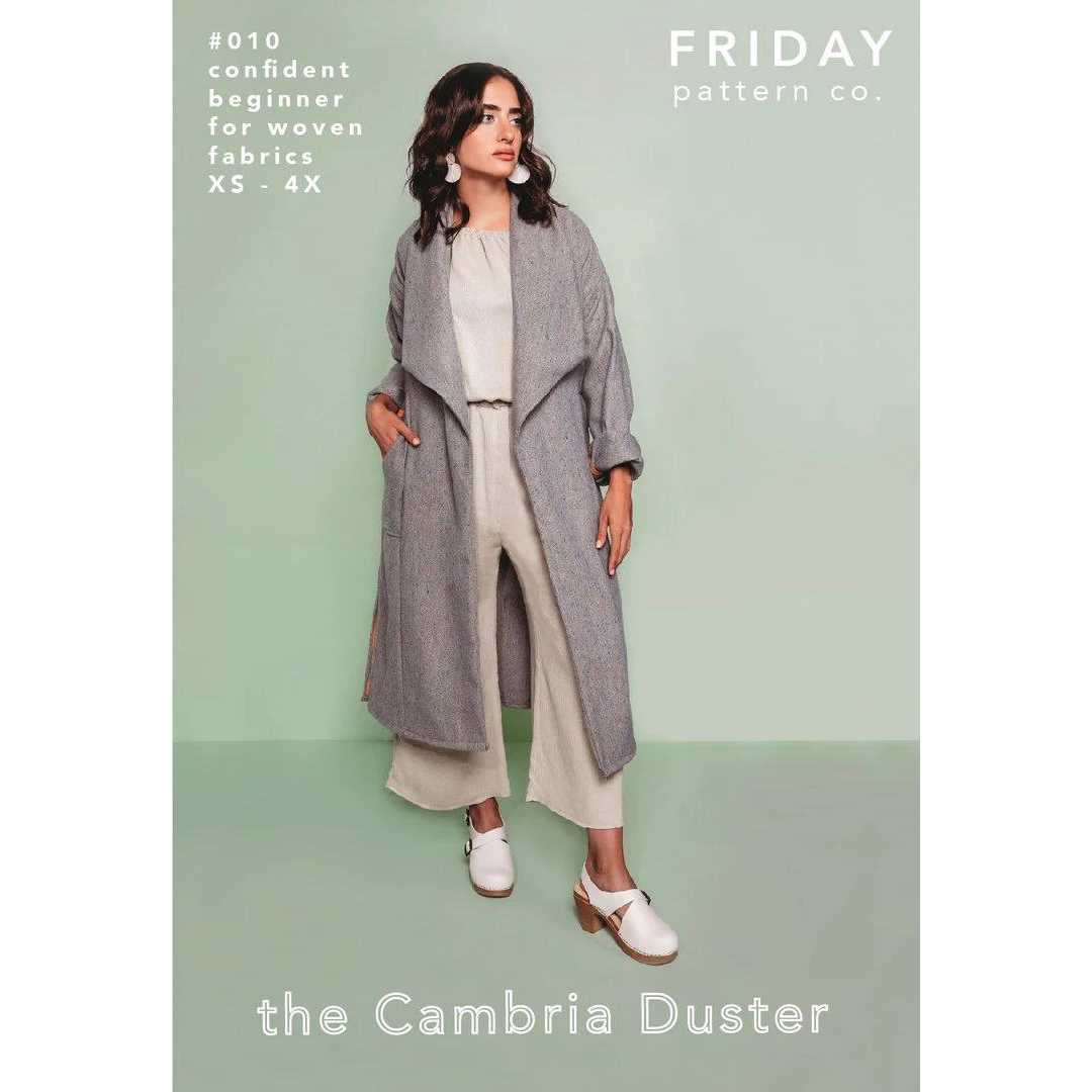 The Cambria Duster Sewing Pattern by Friday Pattern Co.