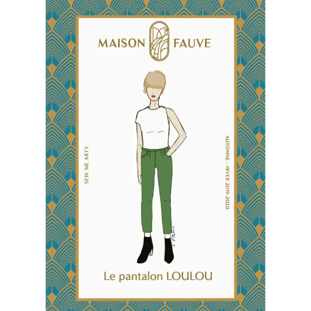 LOULOU Cigarette Pants Sewing Pattern by Maison Fauve