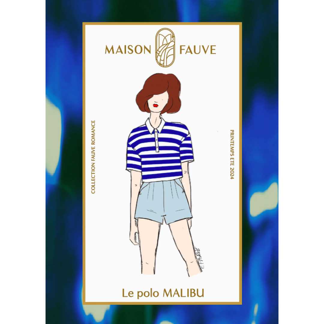 MALIBU Polo Sewing Pattern by Maison Fauve