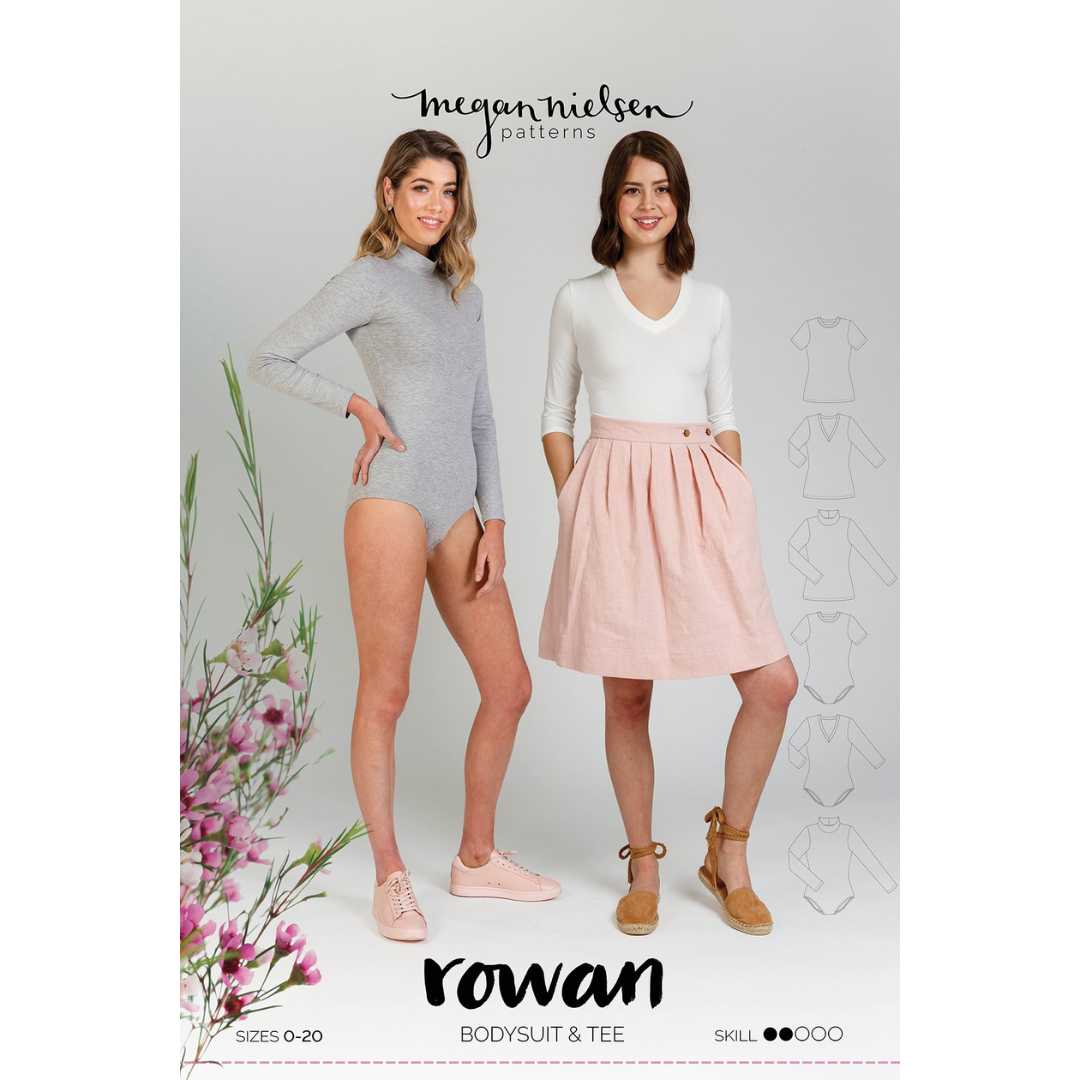 Rowan Bodysuit and Tee Sewing Pattern by Megan Nielsen