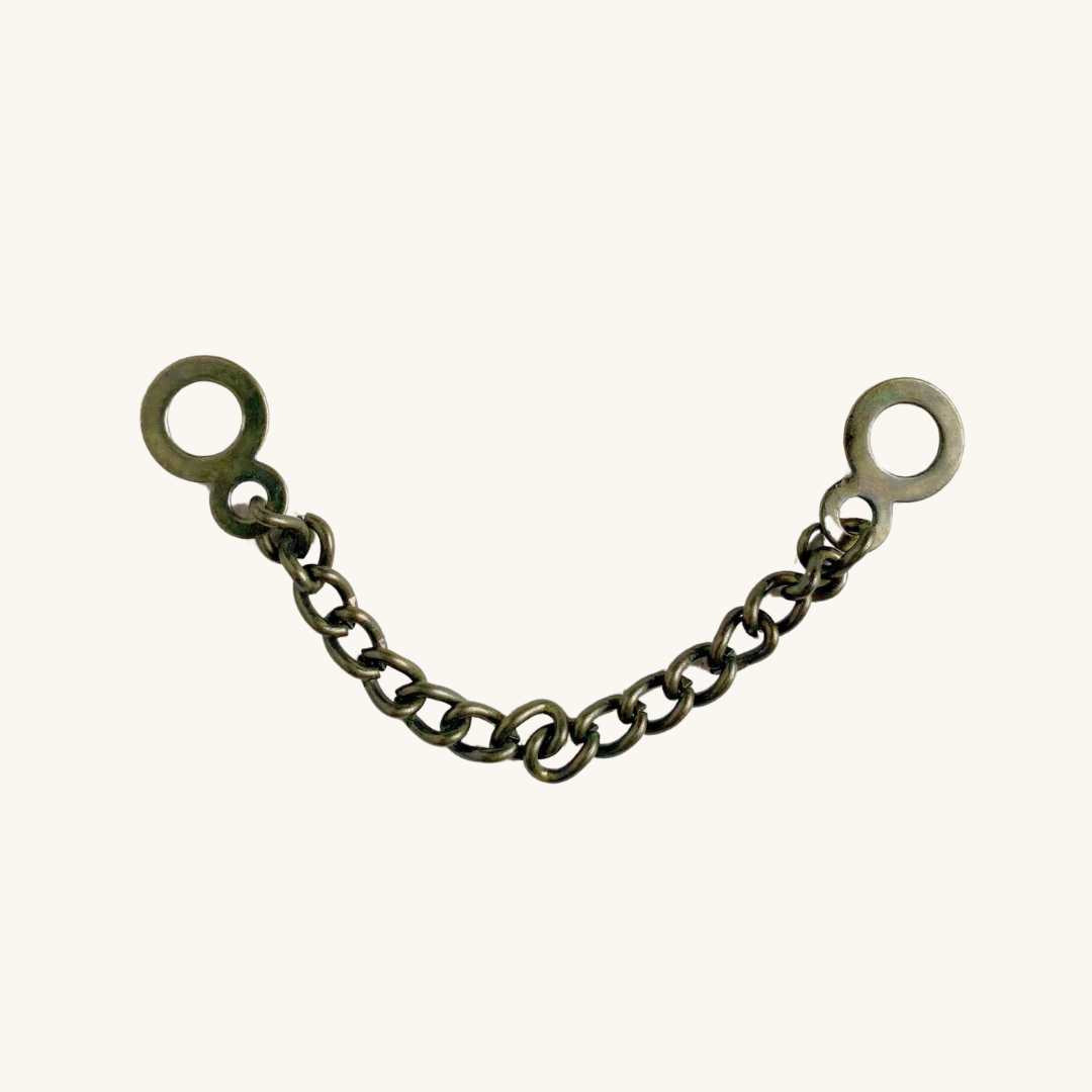 Metal Coat Hanging Chain Loop - Antique Brass