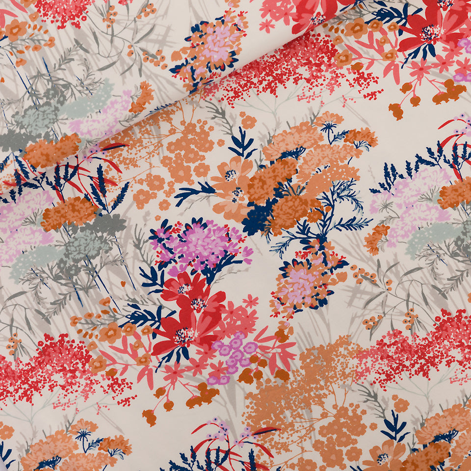 REMNANT 75cm - See You At Six - Wild Flowers - French Terry Fabric