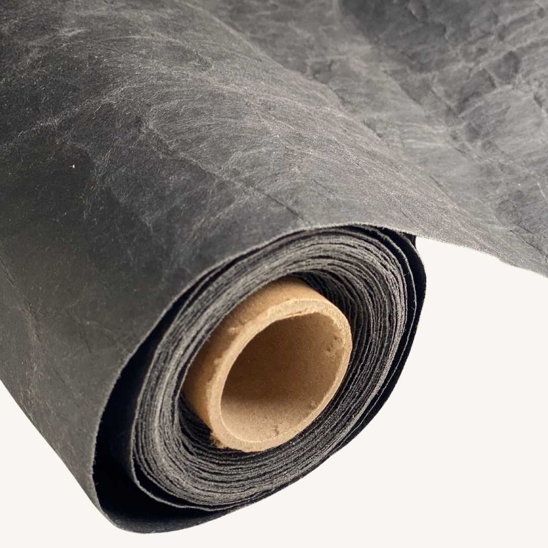 Washable Kraft Paper Fabric - Black