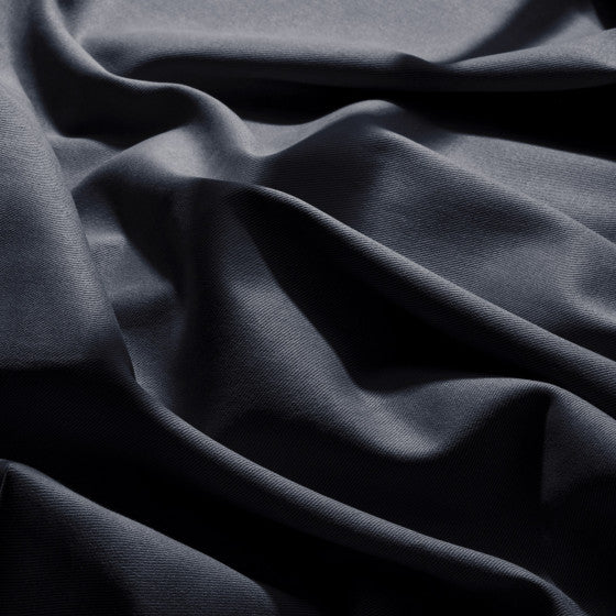REMNANT 65cm - Cotton Gabardine Twill Fabric - Deep Charcoal - Atelier Brunette