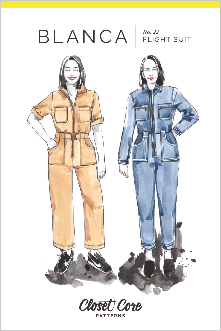 Blanca Flight Suit Sewing Pattern by Closet Core