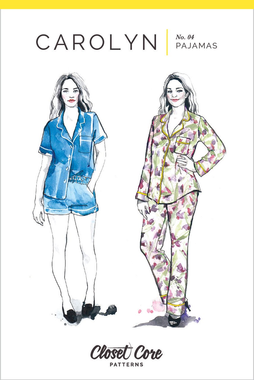 Carolyn Pajamas Sewing Pattern by Closet Core