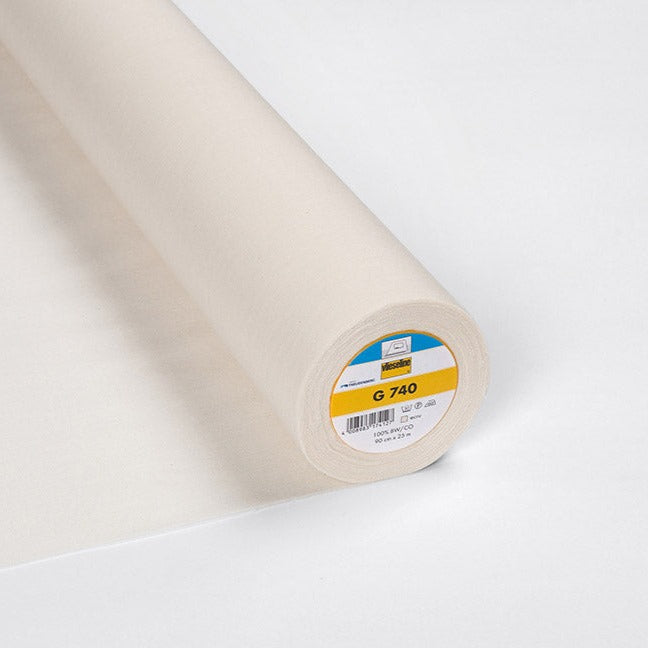 Vilene/Vlieseline G740 - Mediumweight Woven Fusible Cotton Interfacing - 1 metre