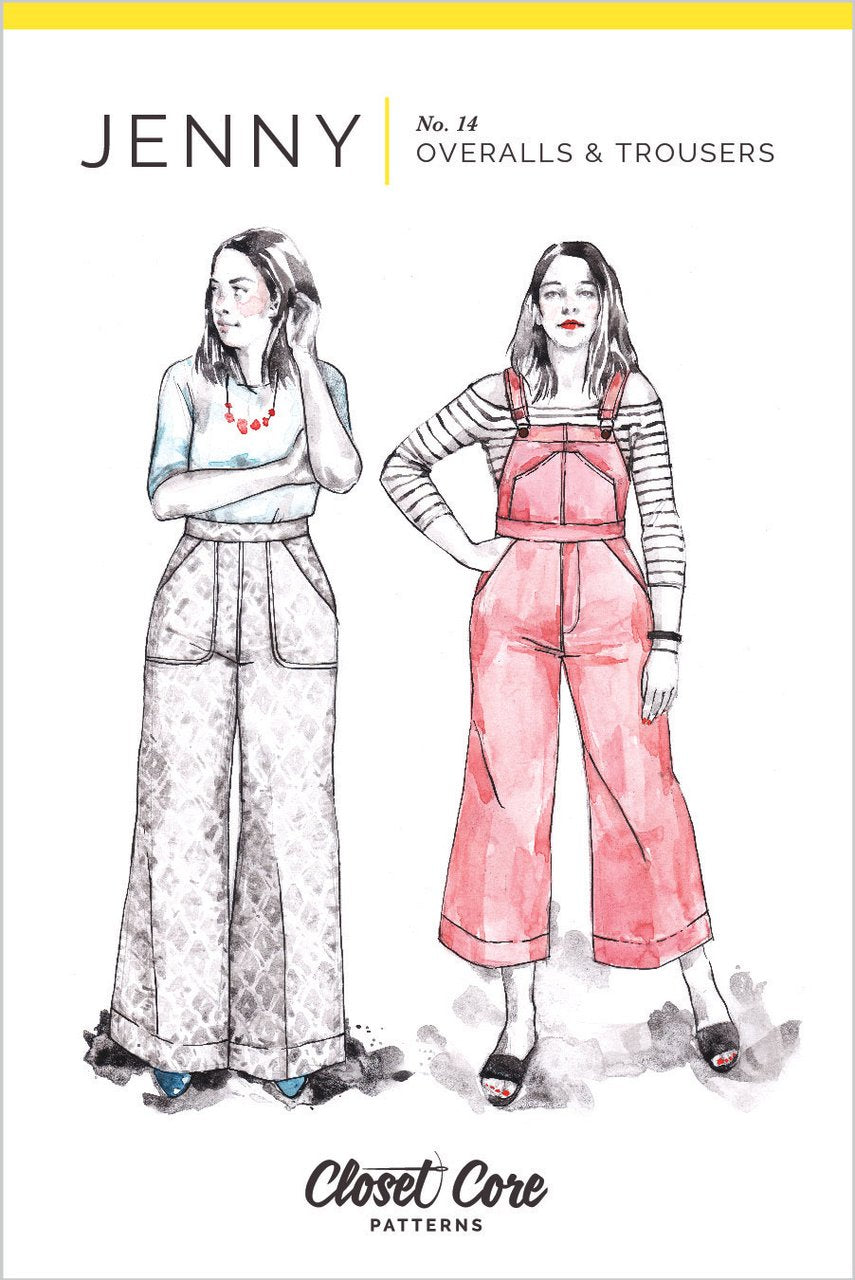 Jenny Overalls and Trousers Sewing Pattern by Closet Core