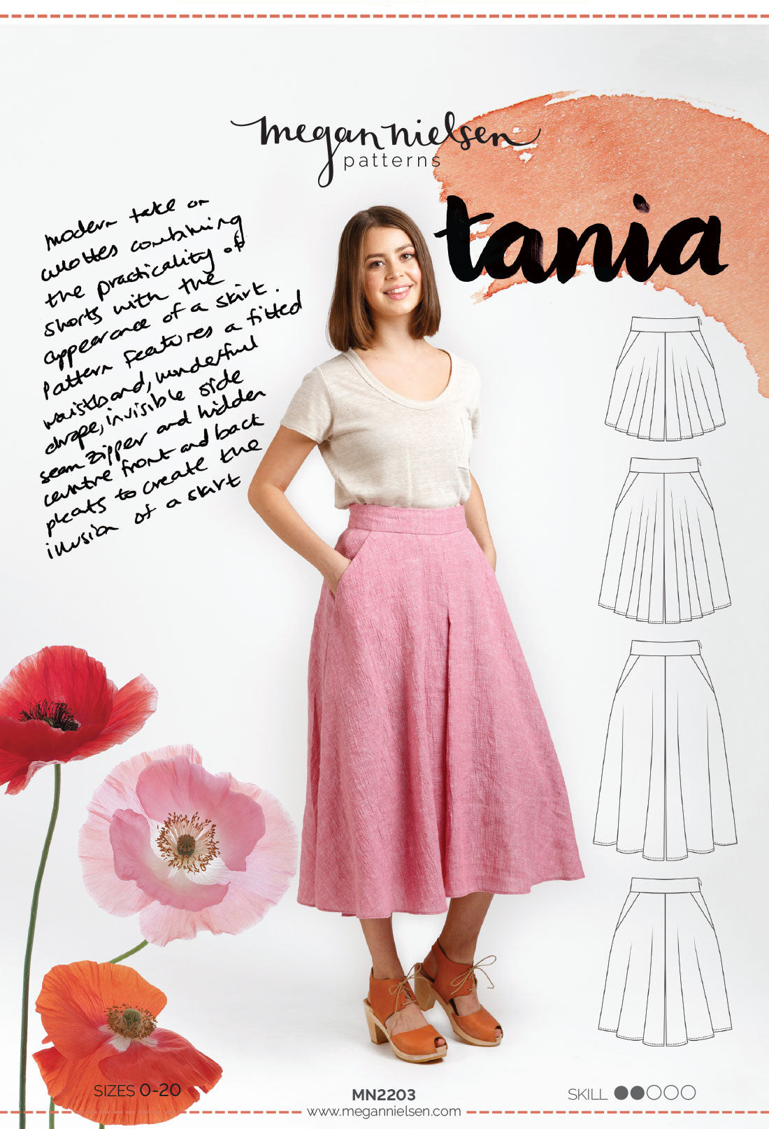 Tania Culottes Sewing Pattern by Megan Nielsen
