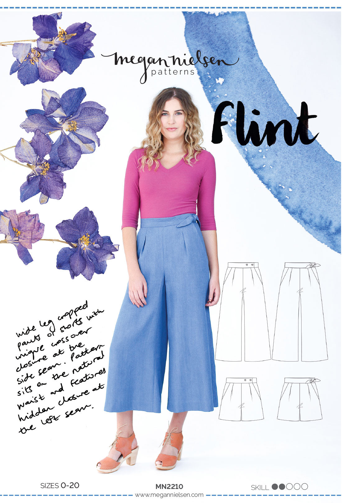 Flint Pants & Shorts Sewing Pattern by Megan Nielsen