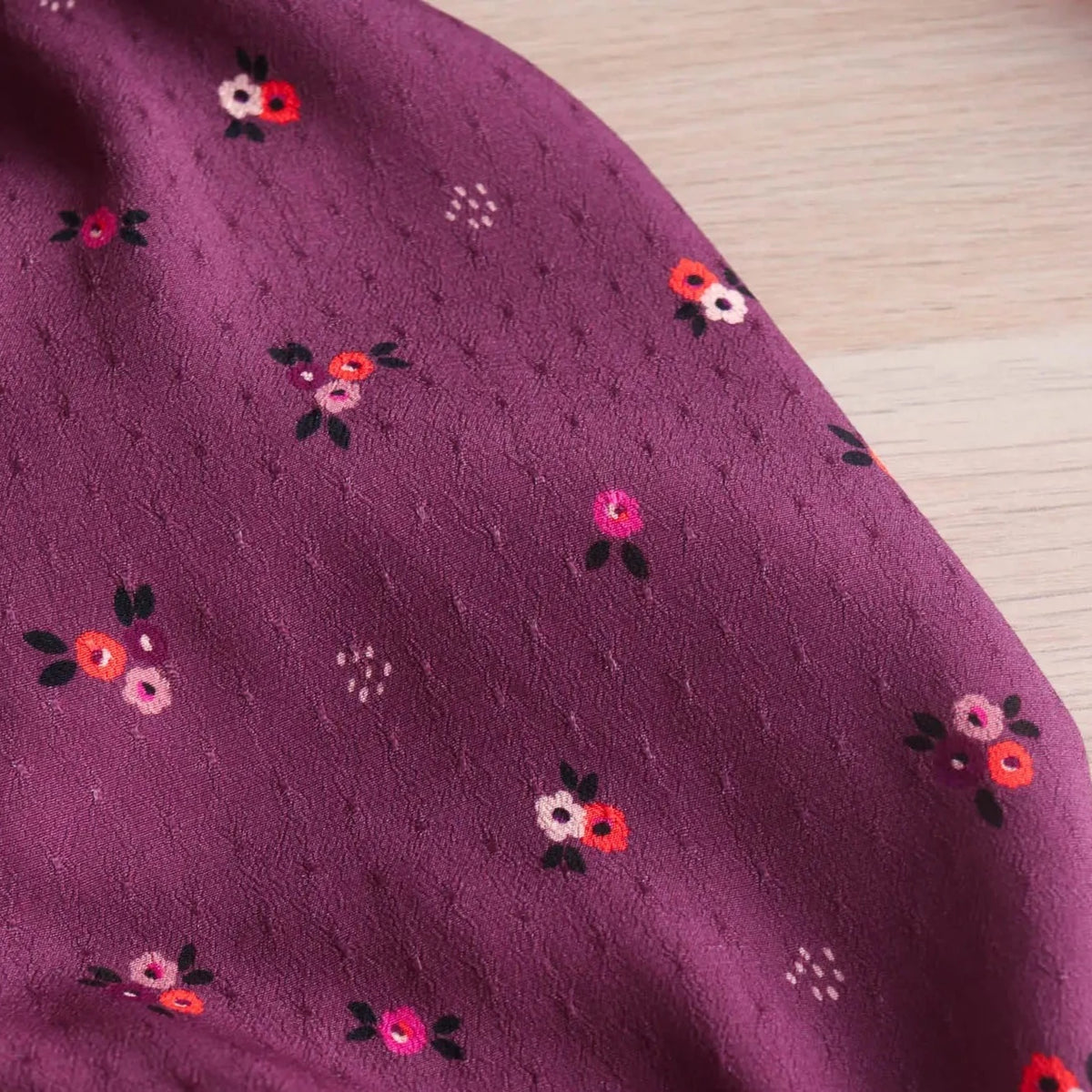 Lise Tailor Dotted Viscose Crepe Fabric - Rêverie - Priced per 0.5 metre