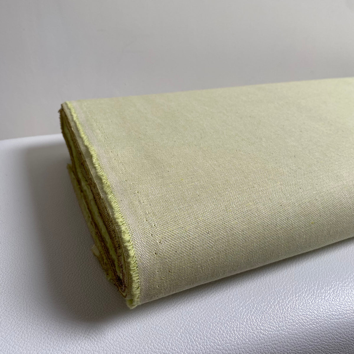 Recycled Canvas Fabric - Soft Lime - Priced per 0.5 metre