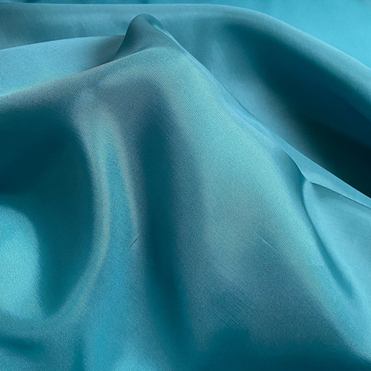 Cupro Lining Fabric - Peacock blue - Priced per 0.5 metre