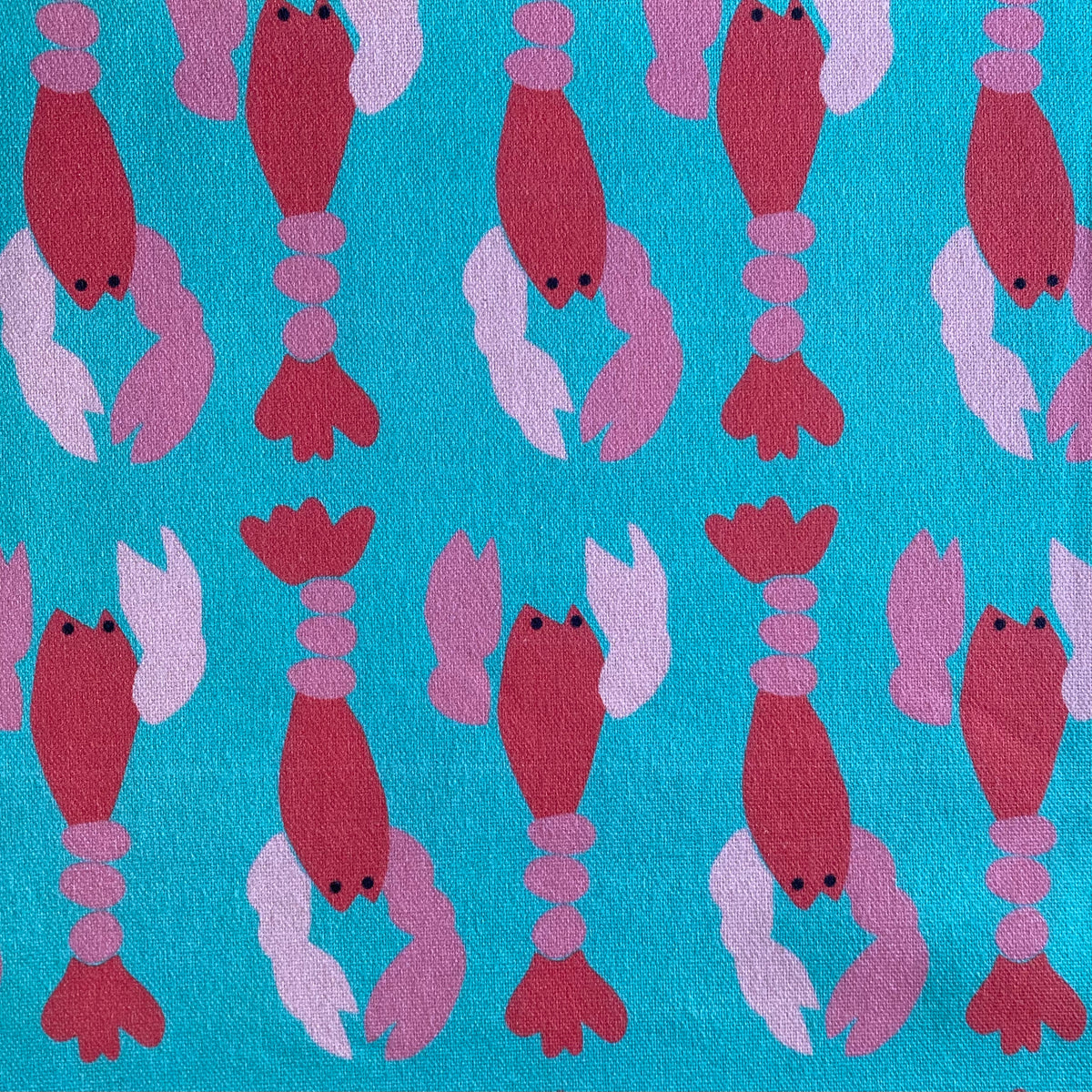 Cotton Canvas - Lobsters - Priced per 0.5 metre