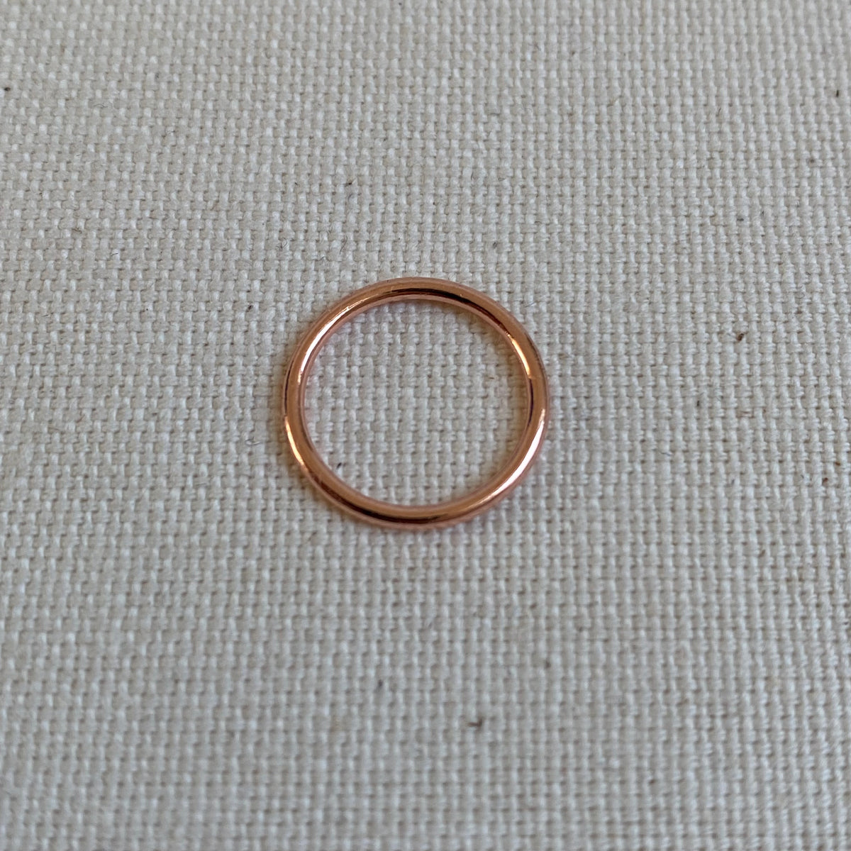 Rose Gold Metal Ring - 12mm