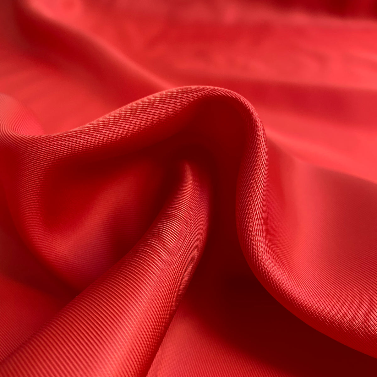 Cupro Lining Fabric - Burnt Red - Priced per 0.5 metre
