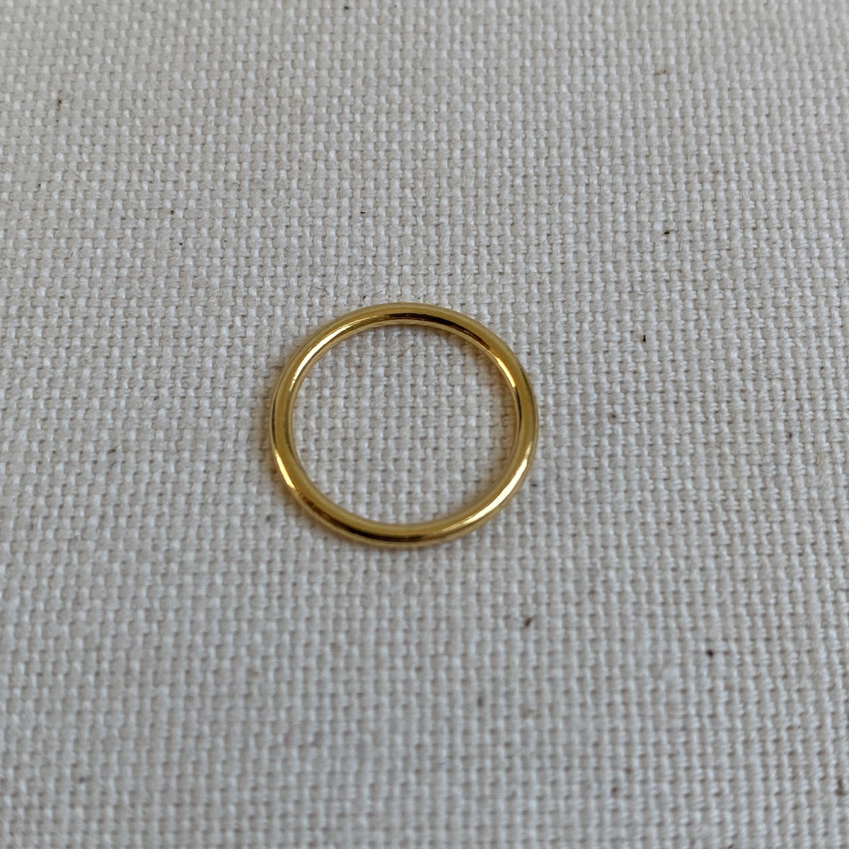 Gold Metal Ring - 12mm