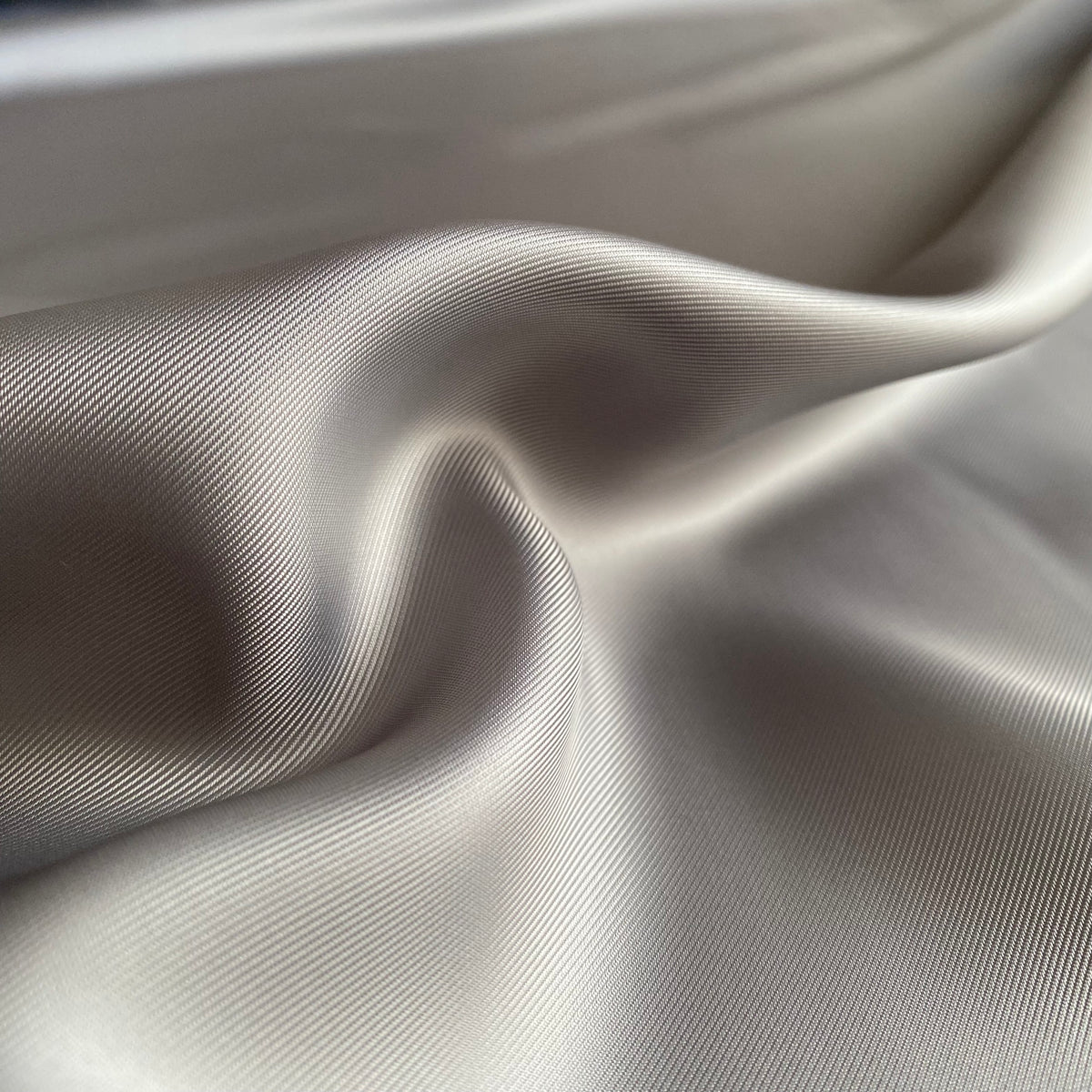 Cupro Lining Fabric - Light Grey - Priced per 0.5 metre