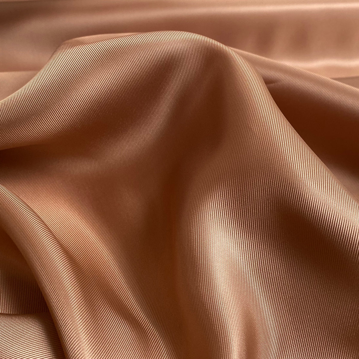 Cupro Lining Fabric - Caramel - Priced per 0.5 metre