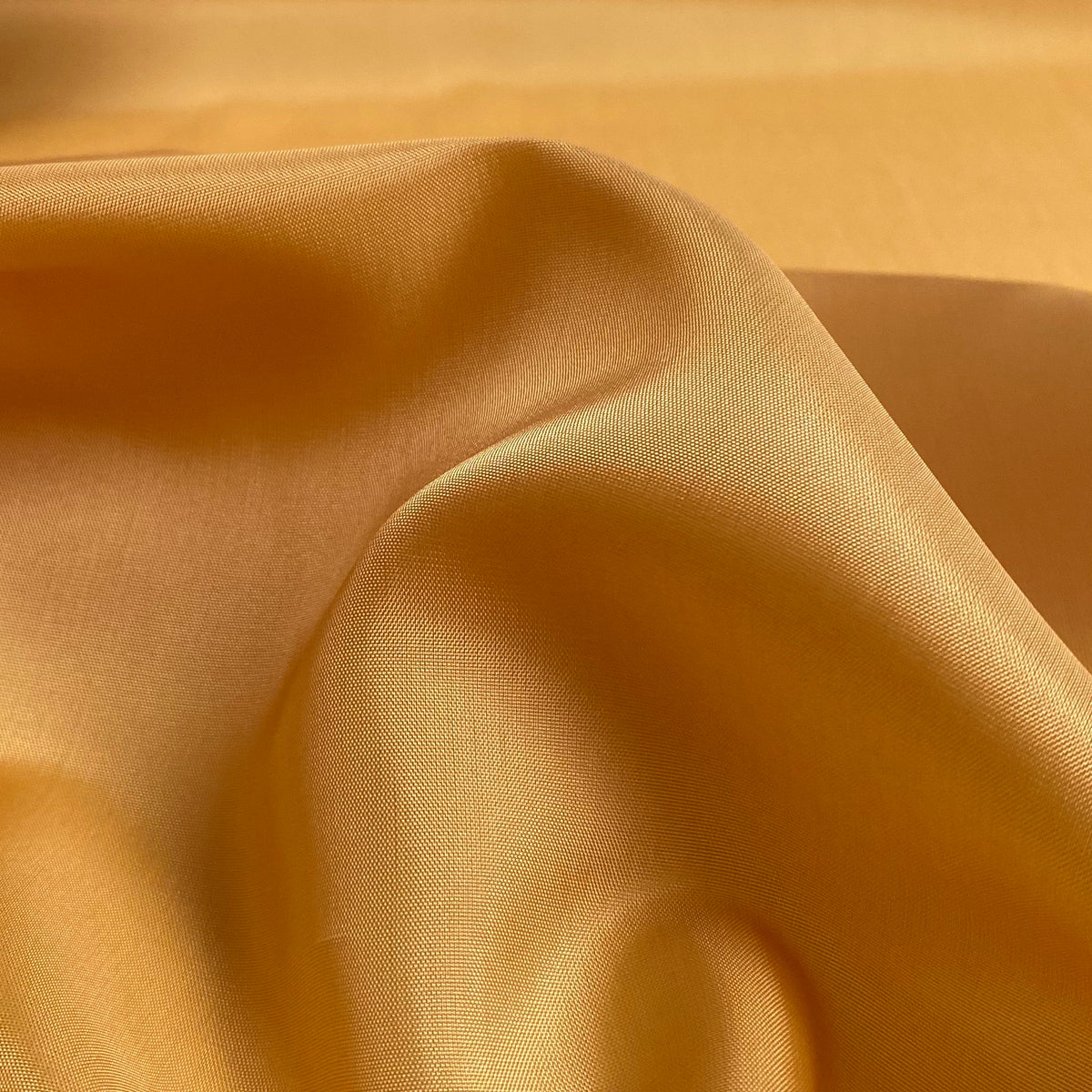 Cupro Lining Fabric - Yellow Ochre - Priced per 0.5 metre