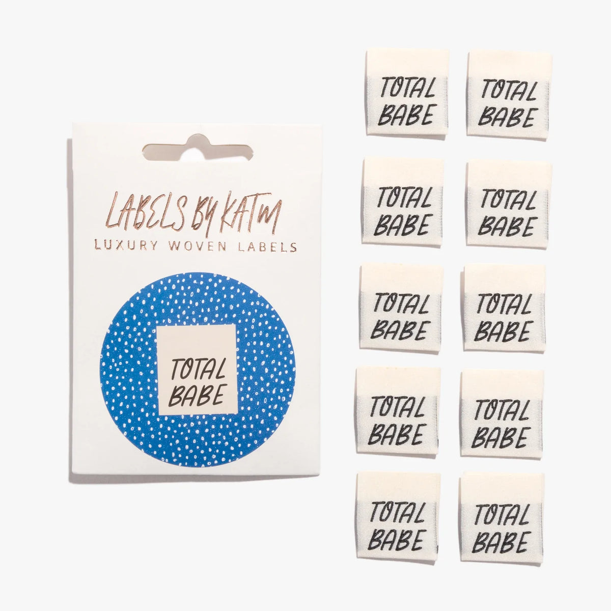 TOTAL BABE by KATM - Pack of 10 Woven Labels