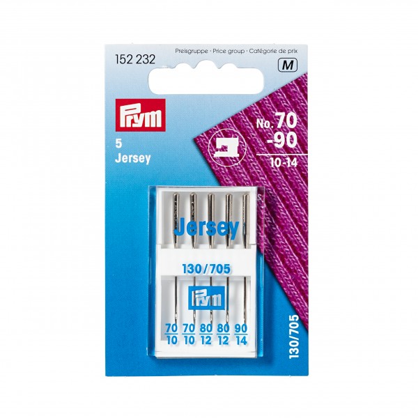 Prym Jersey Sewing Machine Needles, Assorted, Pack of 5