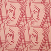 Face Lines - Cotton Poplin Fabric - 0.5 metre