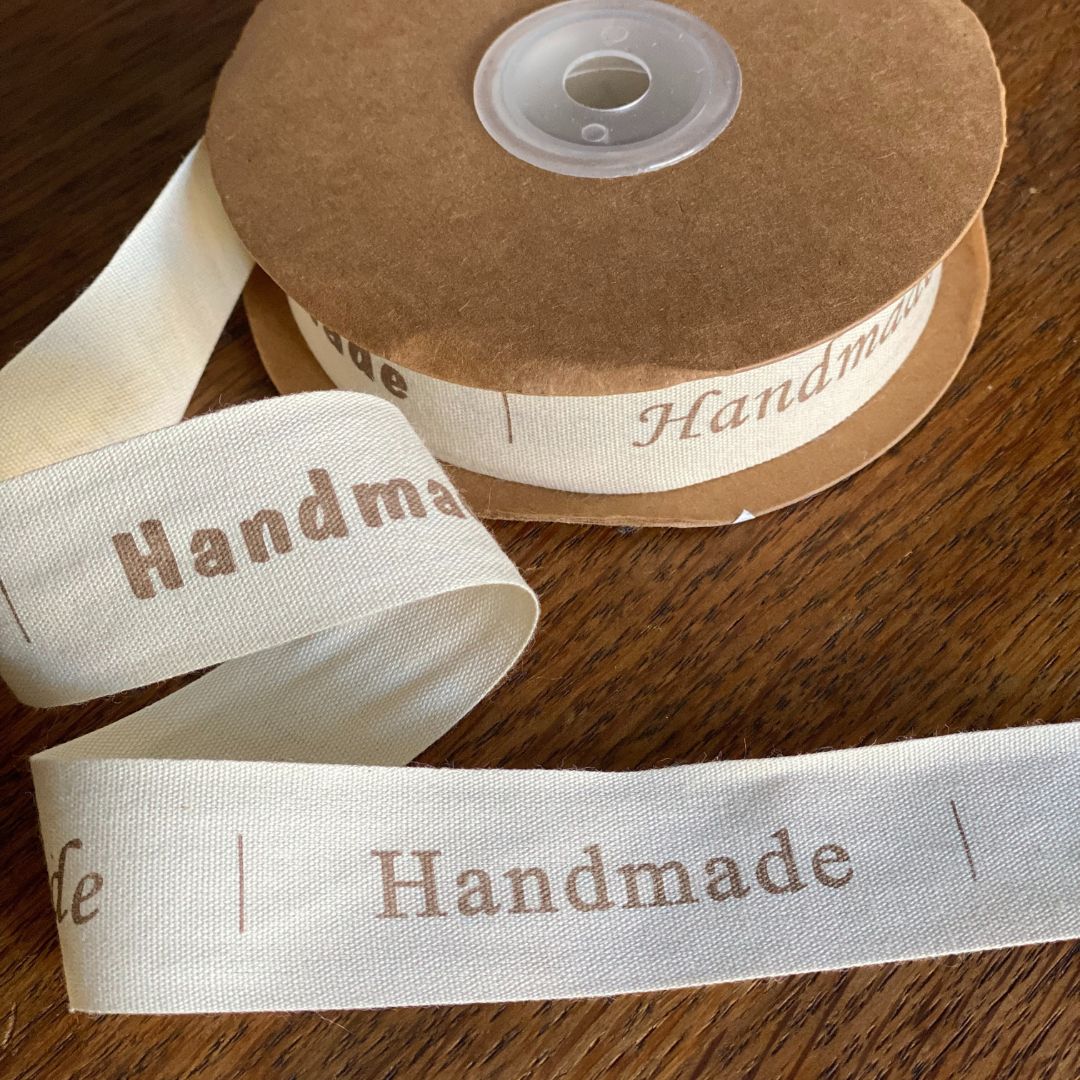 25mm Cotton Tape Ribbon - Handmade