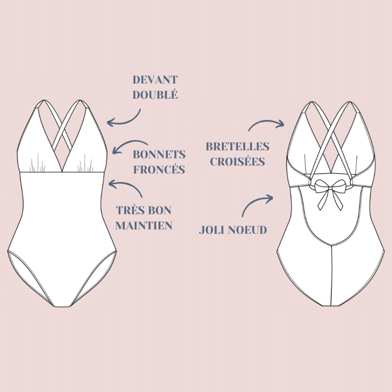 Bain de Minuit - Swimsuit Sewing Pattern by Lise Tailor