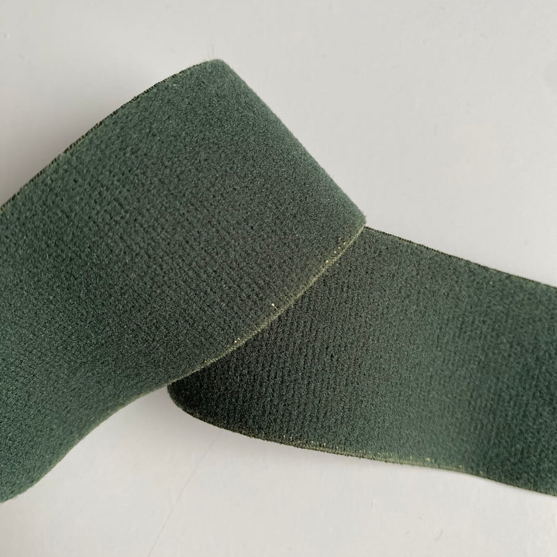 35mm Golden Lurex Elastic Band - Cedar