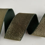 35mm Golden Lurex Elastic Band - Cedar