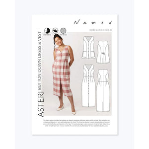 ASTERI Button Down Dress + Vest | Named Clothing | PAPER Sewing Pattern