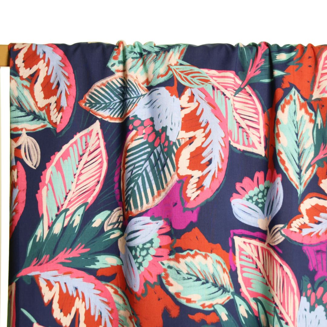 Atelier Jupe - Colourful Leaves Cotton Fabric