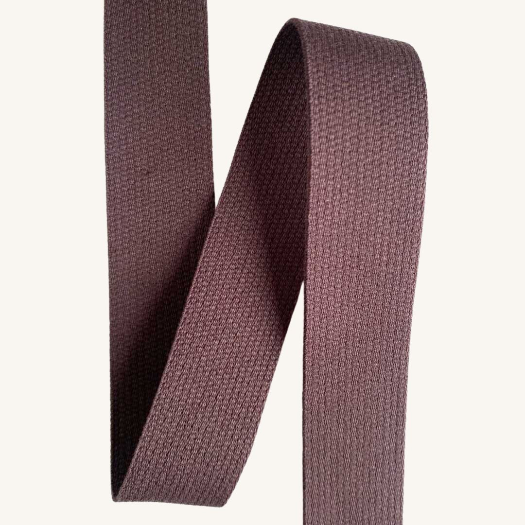 Bag Cotton Webbing/Strapping (30mm) - Chocolate Brown