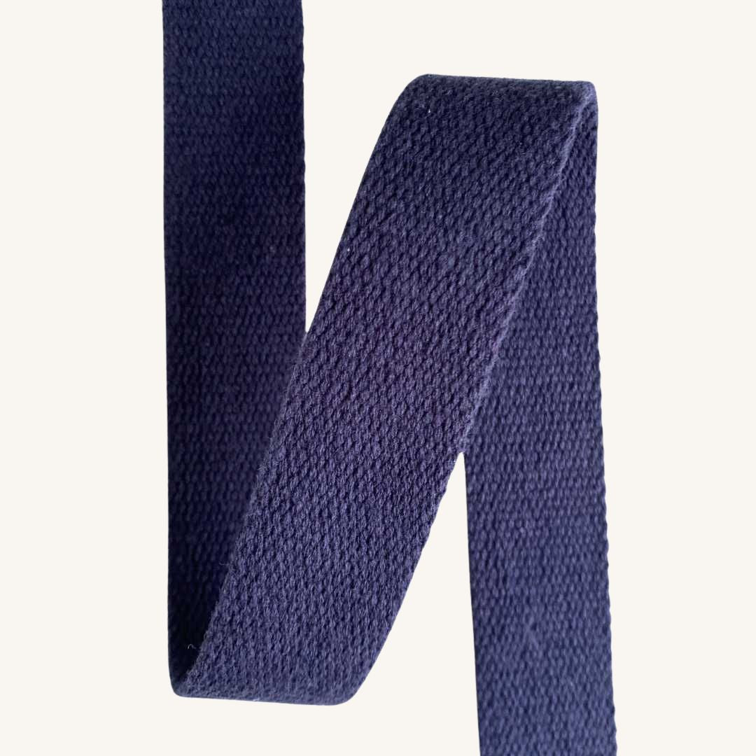 Bag Cotton Webbing/Strapping (30mm) - Navy Blue