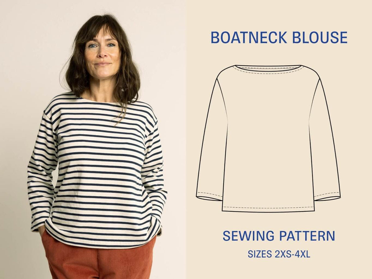 Boatneck Blouse | Wardrobe By Me | PDF Pattern