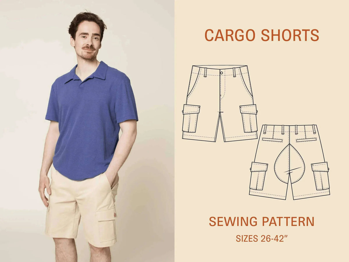 Cargo Shorts | Wardrobe By Me | PDF Pattern