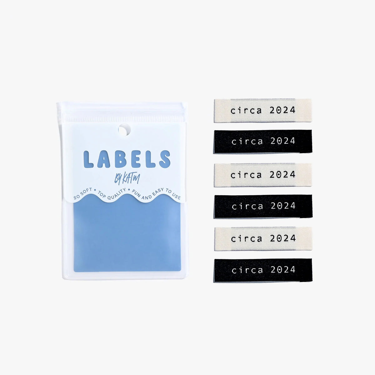 CIRCA 2024 - Pack of 6 Woven Sew-In Labels