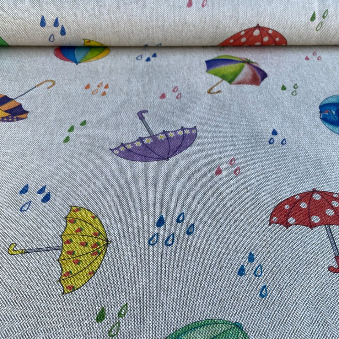 Cotton Canvas Fabric – Umbrellas