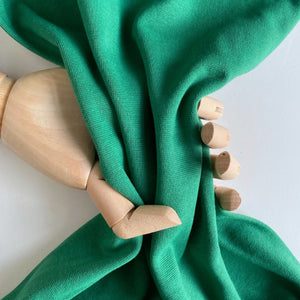 Cotton Tubular Cuff Ribbing - Green