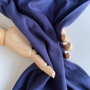 Cotton Tubular Cuff Ribbing - Navy