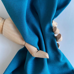 Cotton Tubular Cuff Ribbing - Petrol