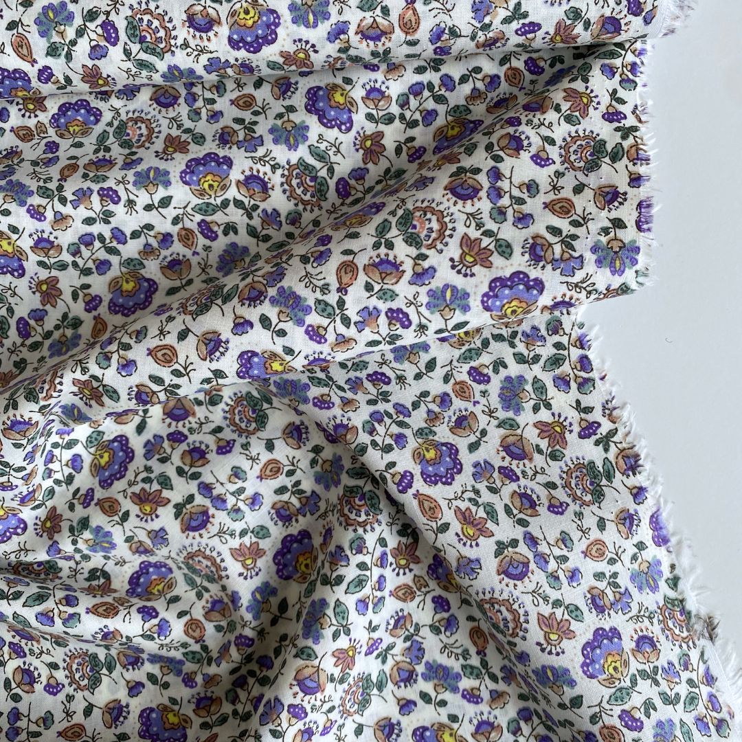 Cotton Poplin - Lilac Petunia - Priced per 0.5 metre