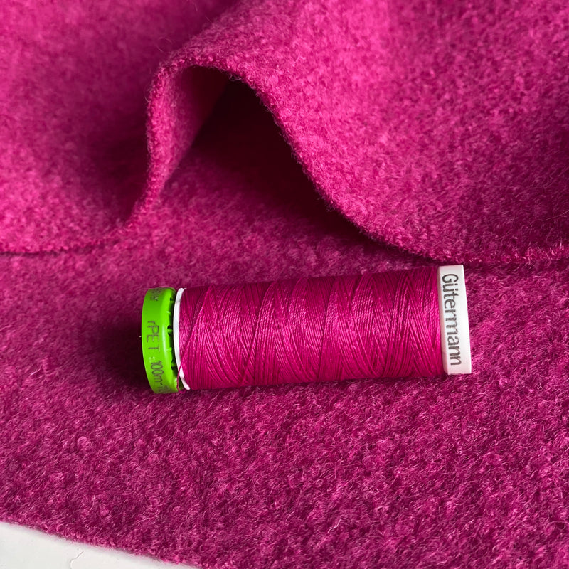 Boiled Wool - Berry Pink - 0.5 metre