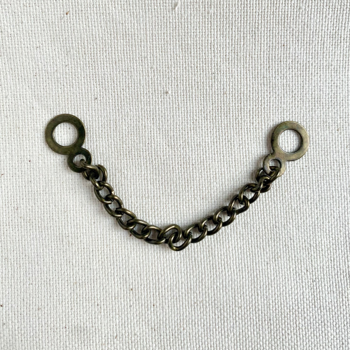 Metal Coat Hanging Chain Loop - Antique Brass