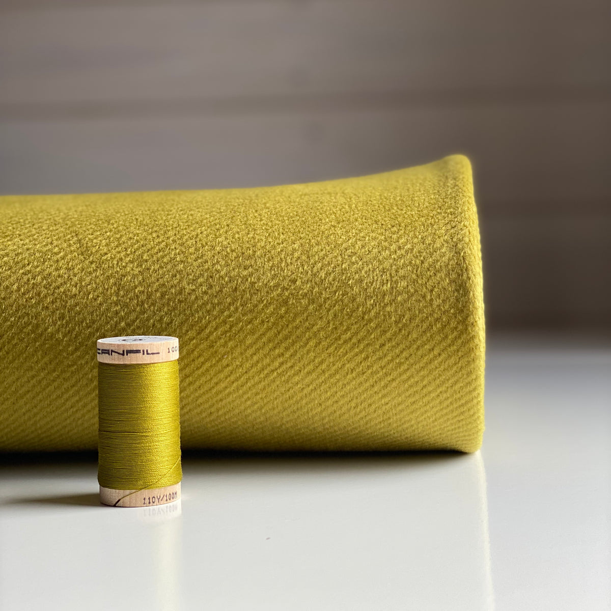 Brushed Coating Fabric - Chartreuse - 0.5 metre